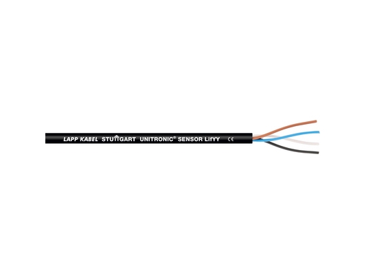 Lapp UNITRONIC SENSOR, 500 m, Sort, Kobber, Polyvinylchlorid (PVC), 300 V, ETIM 5.0 Class-ID: EC001578 ETIM 5.0 Class-Description: Flexible cable ETI