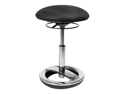 TOPSTAR SITNESS CREATIVE High Bob - Pall - rund - polyester, polerat aluminium - svart | Möbler - Bord - Kontorsbord | GameStuff