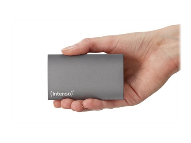 Intenso Premium - Ssd - 2 Tb - Ekstern (Bærbar) - 1.8" - Usb 3.2 Gen 1X1 - Antracit (Sort)