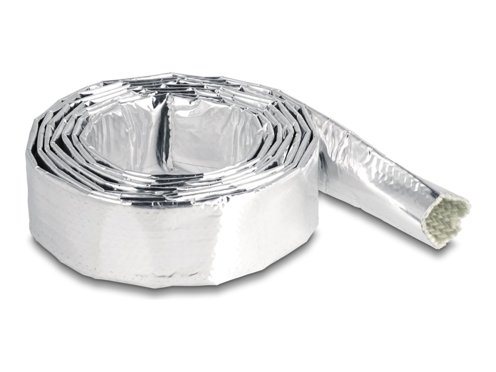 Delock - Isolerende Hylster - Glasfiber, Aluminium - Sølv - 2 M