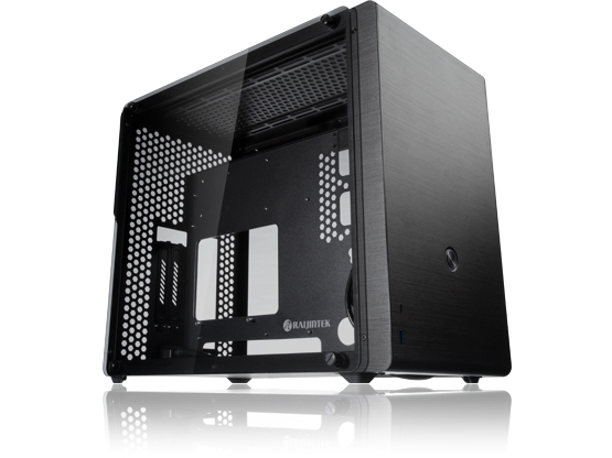 Raijintek Ophion M Evo Als, Midi Tower, Pc, Schwarz, Transparent, Micro Atx, Mini-Itx, Aluminium, Gehärtetes Glas, 8,2 Cm