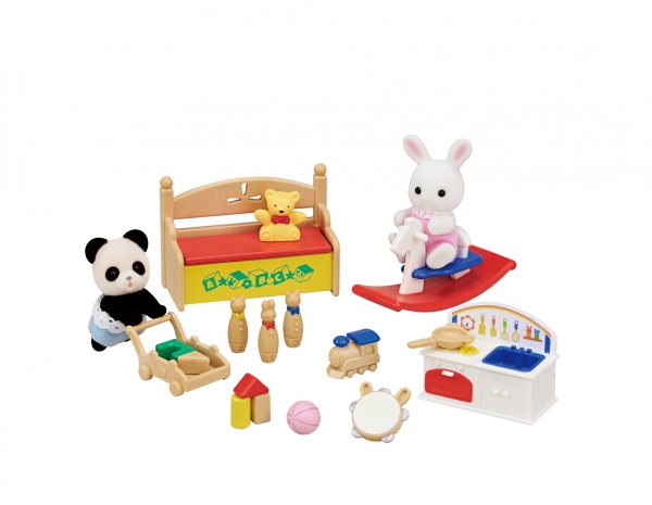 Sylvanian Families Babys Toy Box Snow Rabbit & Panda Babies | Leksaker - Figurer & Dockor - Dockhus och möbler | GameStuff