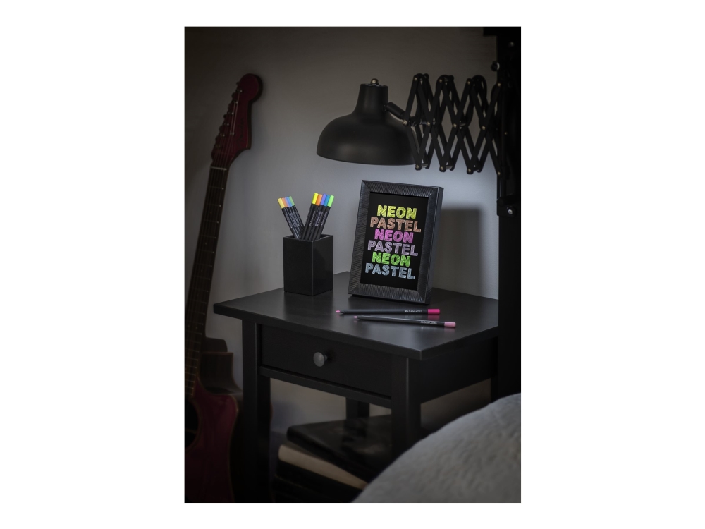 Faber-Castell Black Edition Neon+Pastel - Farvet blyant - diverse klare farver (pakke med 12)