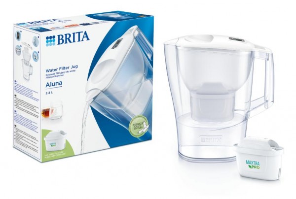 Brita 1052801, Pöydänpäällä oleva vedensuodatin, 2,4 L, Valkoinen