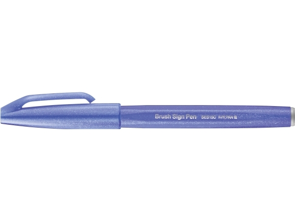 Pentel Brush Sign, Fein, 1 Farben, Violett, Pinselspitze, 0,5 Mm, 2 Mm