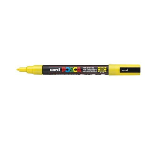 Uni-Ball Posca Pc-3M Acrylstift 0.9 - 1.3 Mm Gelb