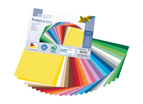 Folia 614/50 90, Schwarz, Monochromatisch, A4 (210 X 297 Mm), 300 G/M², 50 Blätter, Deutschland