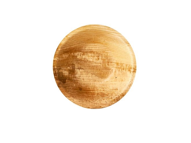 Papstar 85508, Tallrik, Rund, Palmblad, Trä, Monokromatiskt, 25 styck | Catering - Engångsservis | GameStuff