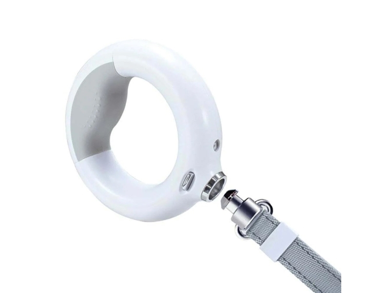Doggyvillage Kräftige Leine 3-In-1 Mit Led-Taschenlampe, Farbiges Licht Im Griff & Beutelspender - Luminous Leash Mt7126 (Weiß)