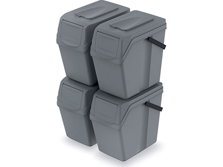 PROSPERPLAST SEGRATIONSSÄTTBINDER FÖR AVFALL Grått 4x25L SORTIBOX | Trädgården - Jord & Växter - Växt Tillbehör | GameStuff
