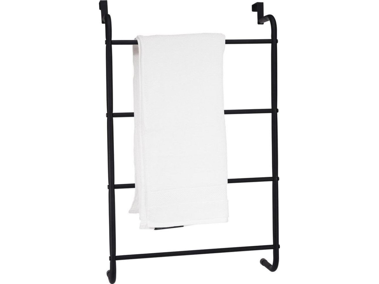 Bathroom Solutions Handtuchhalter An Der Tür, Schwarz, Metall