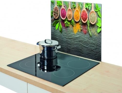 Karščiui atspari kaitlentė, grūdinto stiklo gaminys, universali pjaustymo lenta, 50x56 cm, ZELLER