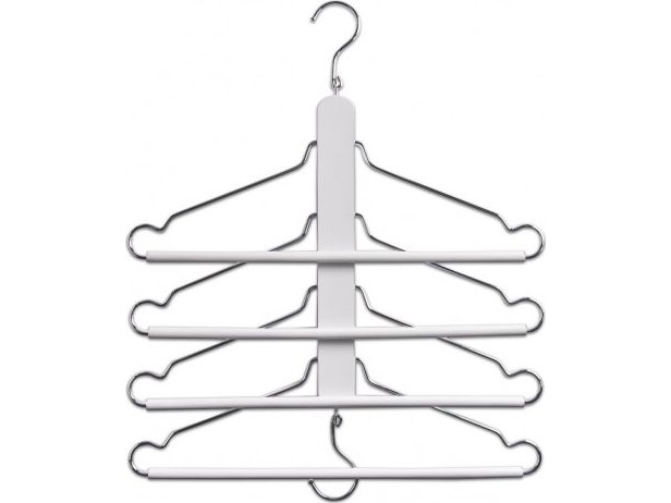 Zeller sammenklappelig bøjleholder til tøj 40x41x3.5 cm