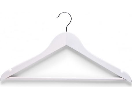 Zeller Zeller, 4 klädkrokar, 4,8x44x23cm, vit | Huset - Inredning - Hängstänger | GameStuff