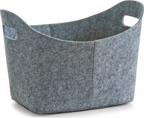 Zeller Zeller, filtkurv, 28x37x25cm, farve grå