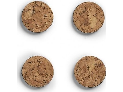 4 Zeller Kork Magnete Braun Ã ̃ 2,8 X 0,3 Cm (11218)