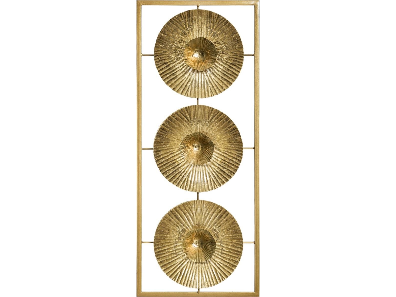 Atmosphera Gold metallinen seinäkoriste 25x61 cm