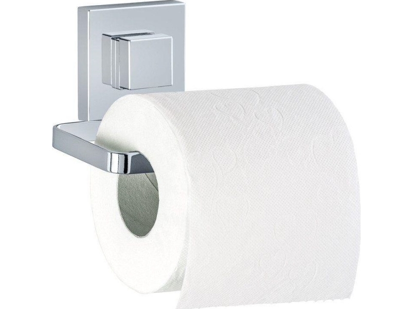 Wenko Toilettenpapierhalter Quadro Saugnapf Chrom (24648)