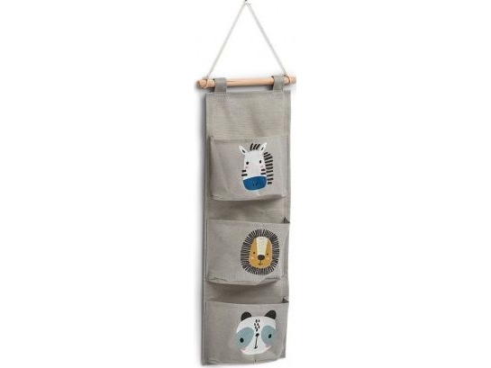 Zeller opbevaringskasse til børn Animals 35x81,5 cm