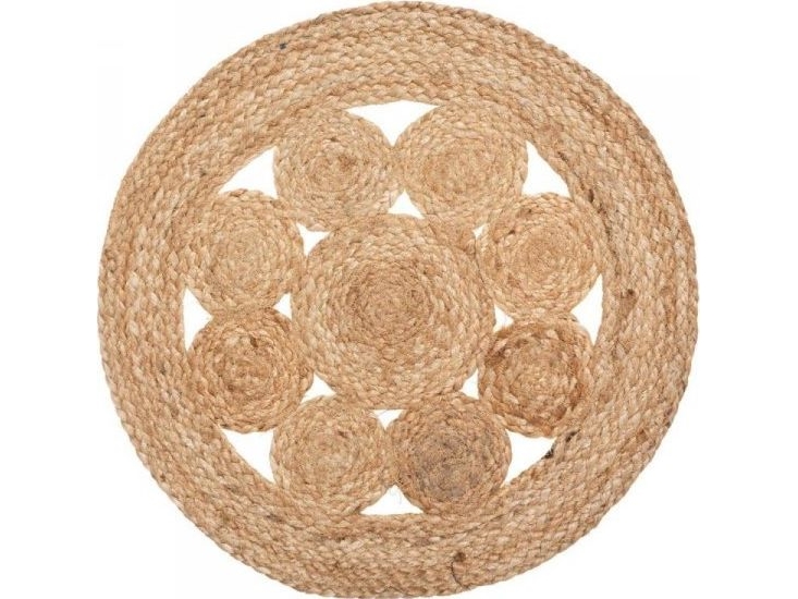 Kodin sisustus Pitsinen juuttipöytämatto 38 cm