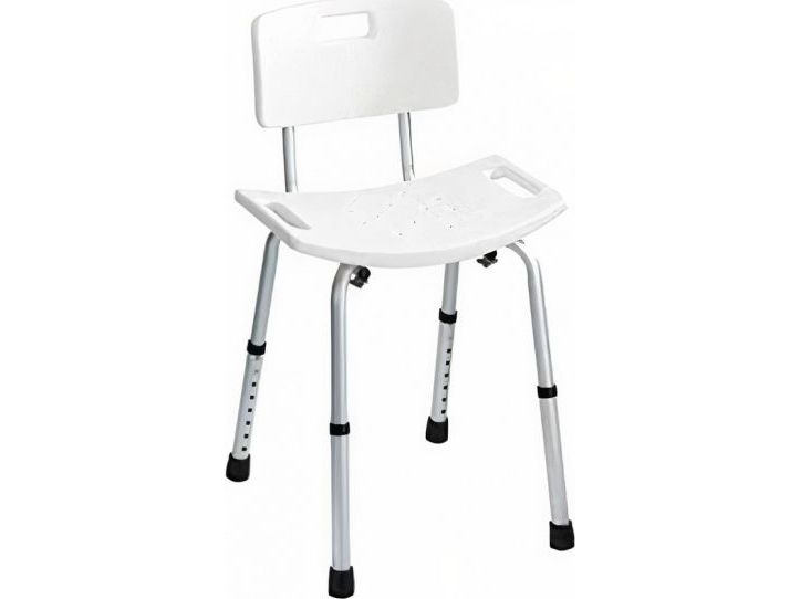 Dušo kėdė su atlošu ir reguliuojamu aukščiu SECURA, WENKO | Möbler - Tillbehör - Fotstöd | GameStuff