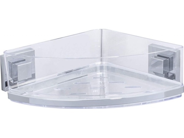 Kampinė lentyna vonios kambariui QUADRO, Vacuum-Loc, 2 lygių, WENKO