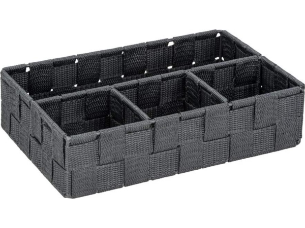Wenko organizatorius Adria Small 26 x 6,5 x 17 cm pilkas polipropilenas