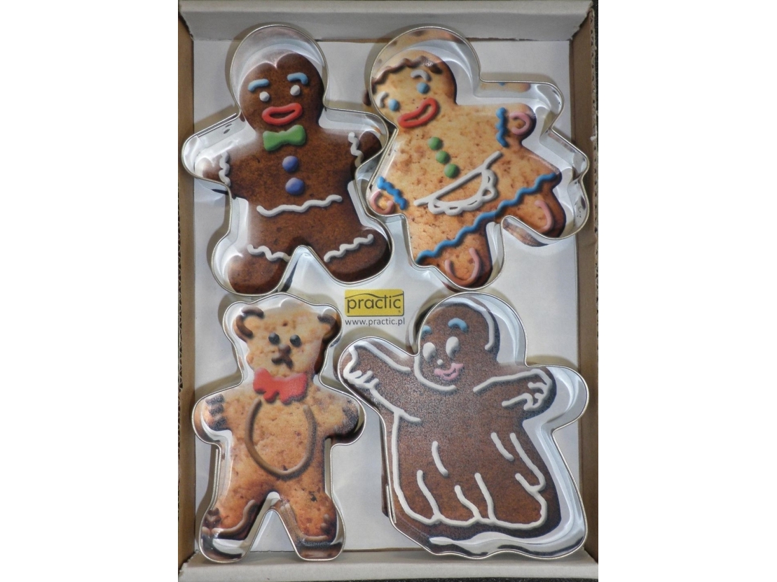 Formar för utskärning av praktiska människor 4st Tillverkare | Köksutrustning - Bakartiklar - Utstickare | GameStuff