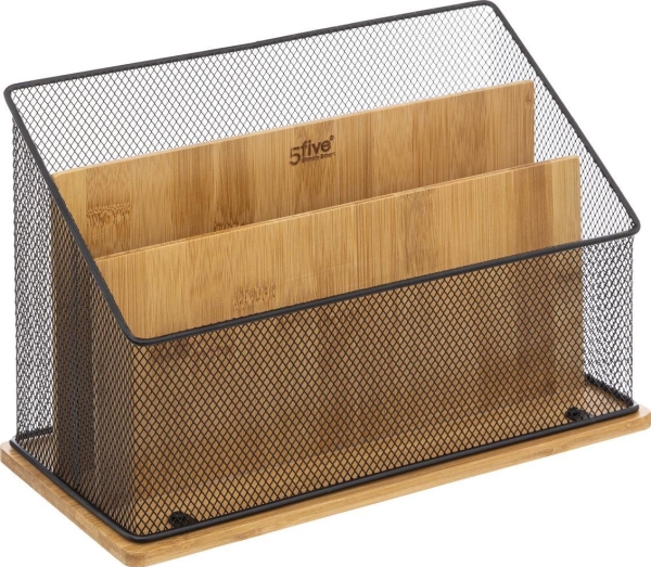 5Five Desk Organizer Metall Schwarz Industrial