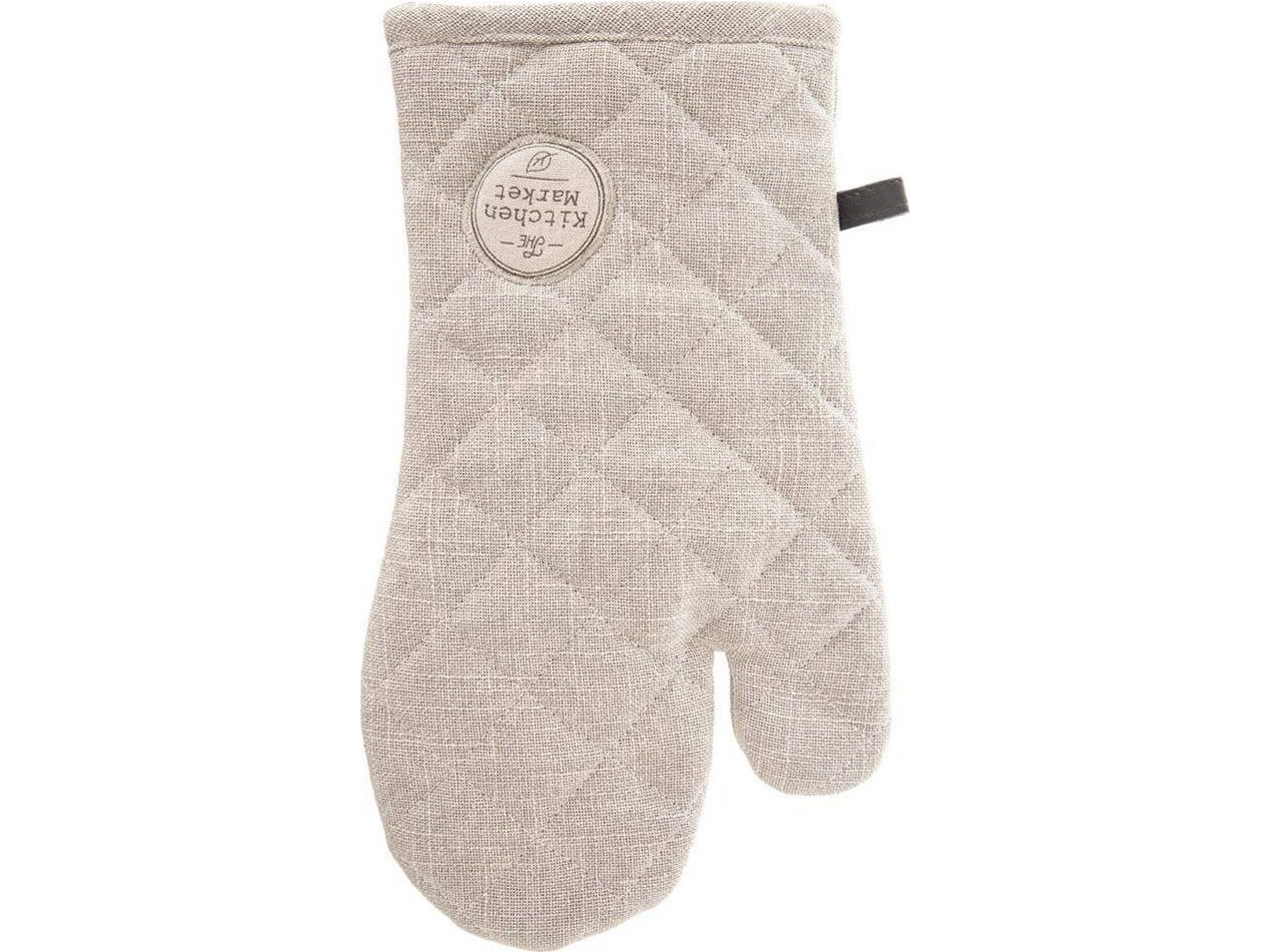 Excellent Houseware Beskyttende køkkenhandske i bomuld, beige 32x18 cm