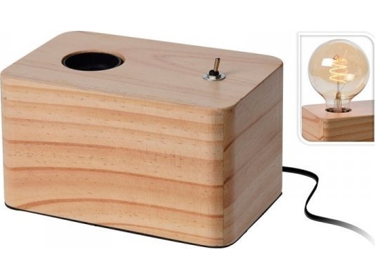Atmosphera Bordlampe Atmosphera Bordlampe Wood Brown 40 W 220-240 V