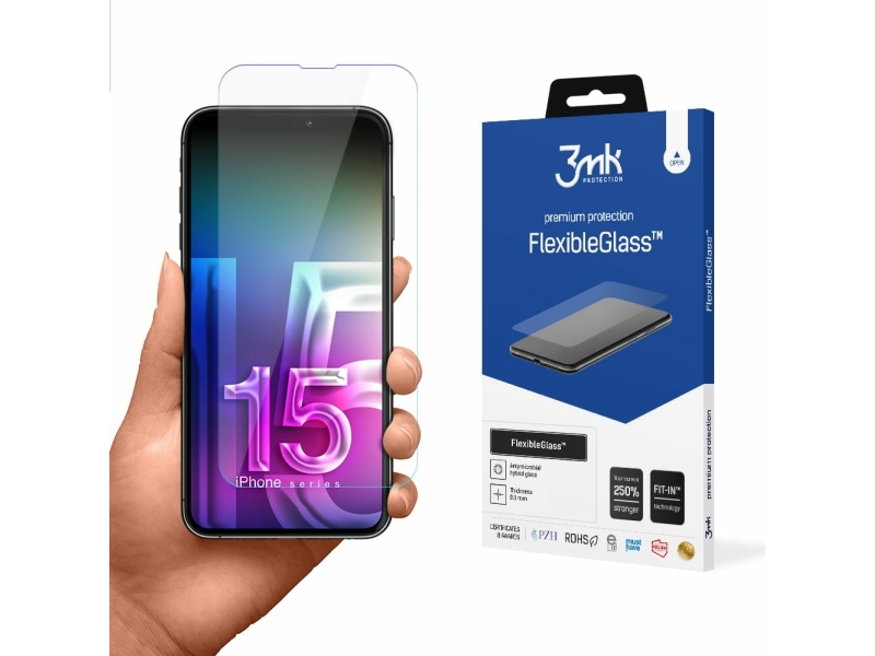3Mk Flexibleglass, Iphone 15, 1 Stk