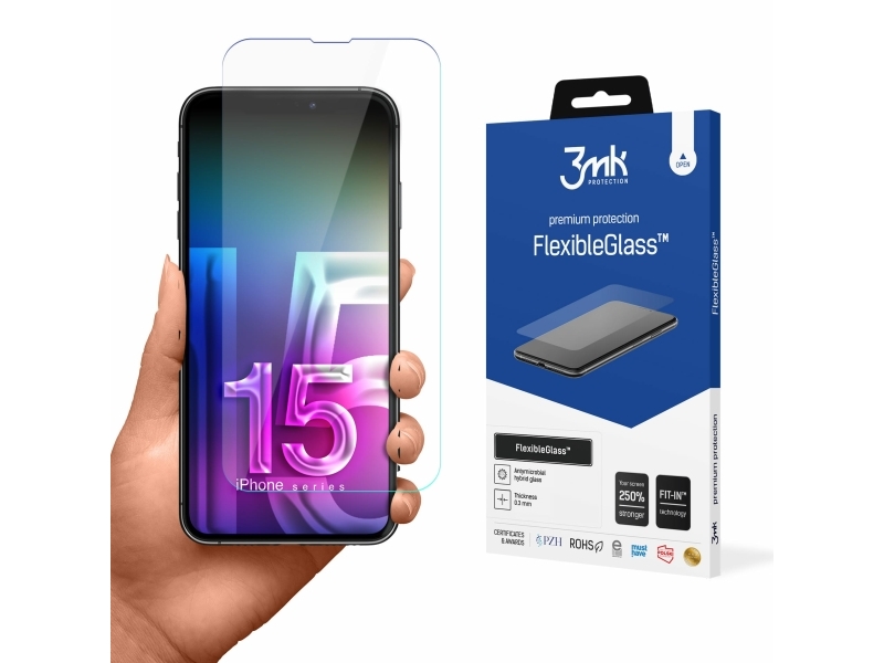 3Mk Flexibleglass, Iphone 15 Plus, 1 Stück(E)