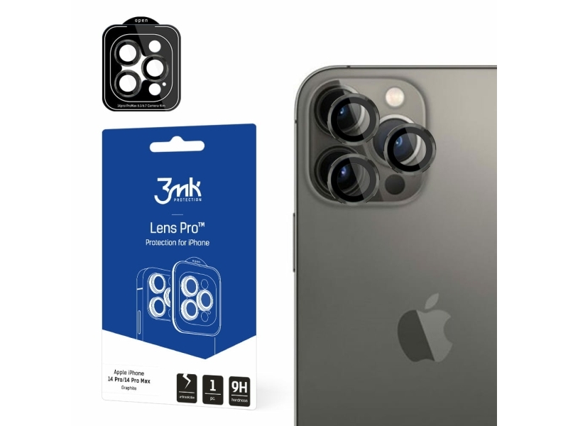 3Mk Lens Protection Pro, Iphone 14 Pro/14 Pro Max, Grafit, 1 Stk