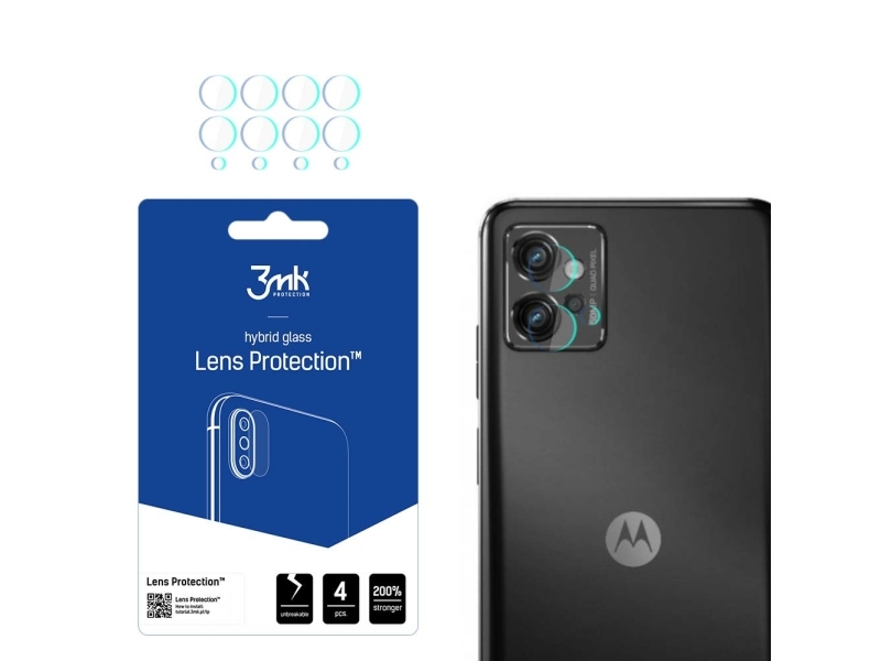 3Mk Hybrid Glass For Camera Lens 3Mk Lens Protect Motorola Moto G32 [4 Pack]
