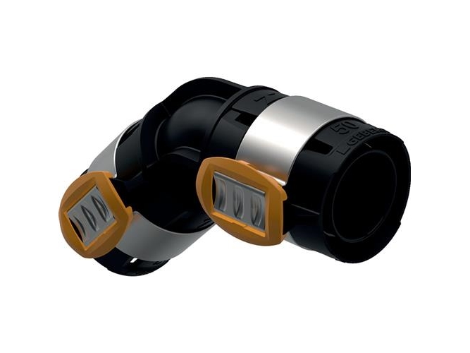 GEBERIT Flowfit bøjning 45 gr. 75 mm sort