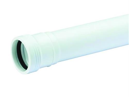Wafix PP avloppsrör med muff 40 x 2000 mm vit | VVS Artiklar - Dränering - PEH dränera | GameStuff