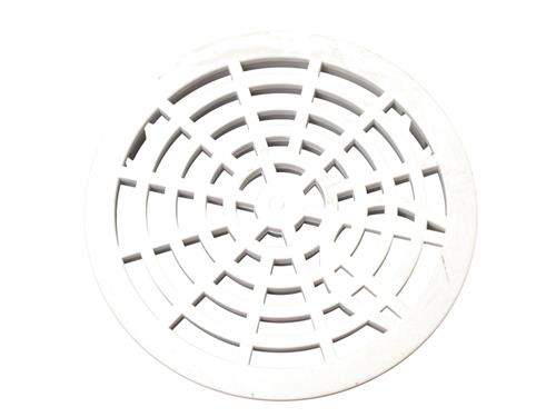 Rund, hvid Purus rist, Ø152 mm, med udskæring