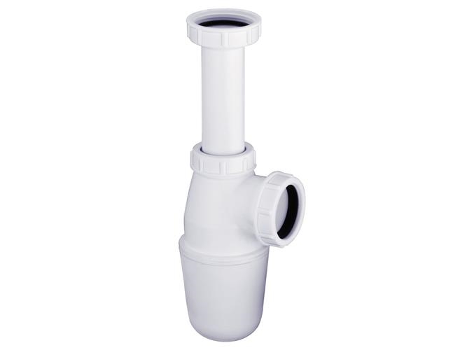 1 1/4 x 32 mm Hvid plast pungvandlås