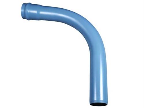 PVC bøjning 90° 110mm PN10 - med fast muffe. Wavin