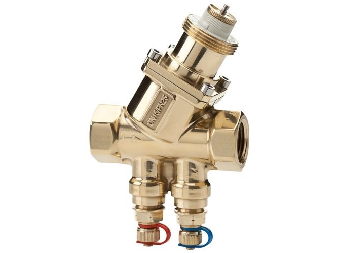Frese motorventil Optima Compact, DN 20, 3/4", 1800 l/min, med mlenipler, DZR Messing