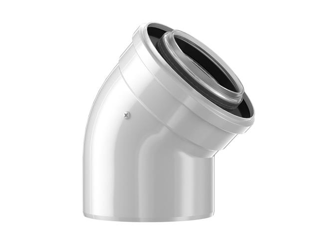 Bosch DN60/100 - 45° bøjning - Balanceret aftræk - en stk