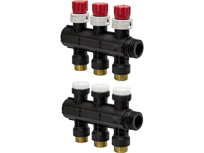 Uponor Pro 1 Eurokonus fordelerrør 3/4'' med 3 kreds