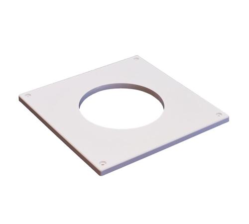 Duka Dækplade S7 195 X195MM Ø100MM bruges når ventilatoren ikke dækker kanalens åbning