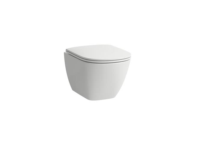 Laufen Lua kompakt hængeskål med Rimless, Skjult montering, boltafstand på 180mm, mål 49x36cm.