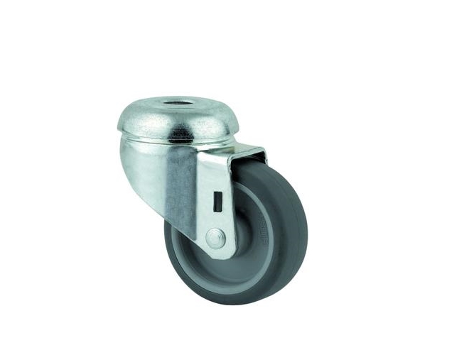 Rullhjul, gummi, Ø50 mm, 50 kg, glidlager, med skruvhål Monteringshöjd: 69 mm Arbetstemperatur: - | Möbler - Förvaringsmöbler - Vagna med hjul | GameStuff