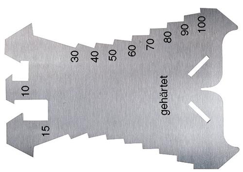 Stubai ridsesmål 140x100x1,3mm - Rustfri til zink