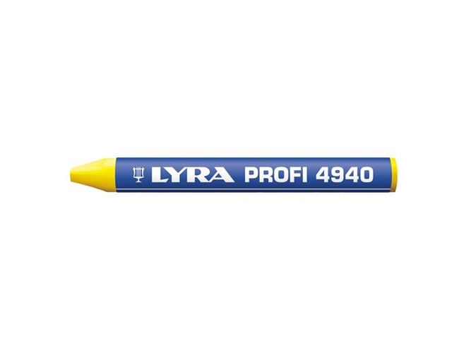 Oliekridt 4940 gul 9,5x90mm pk á 12stk