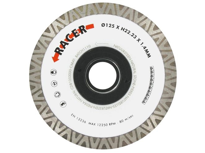 Fliseklinge cdb t/ekstr. hårde kl. 125mm
