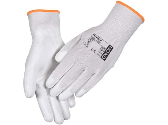 Montagehandschuh Basic 1001 Weiß Gr. 11